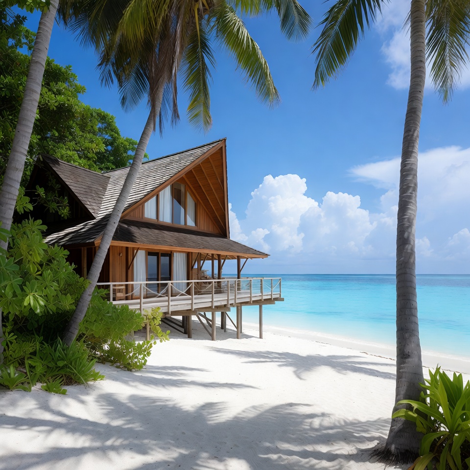 Luxury Beachfront Villa on Tropical Shore Luxury Beachfront Villa on Tropical Shore