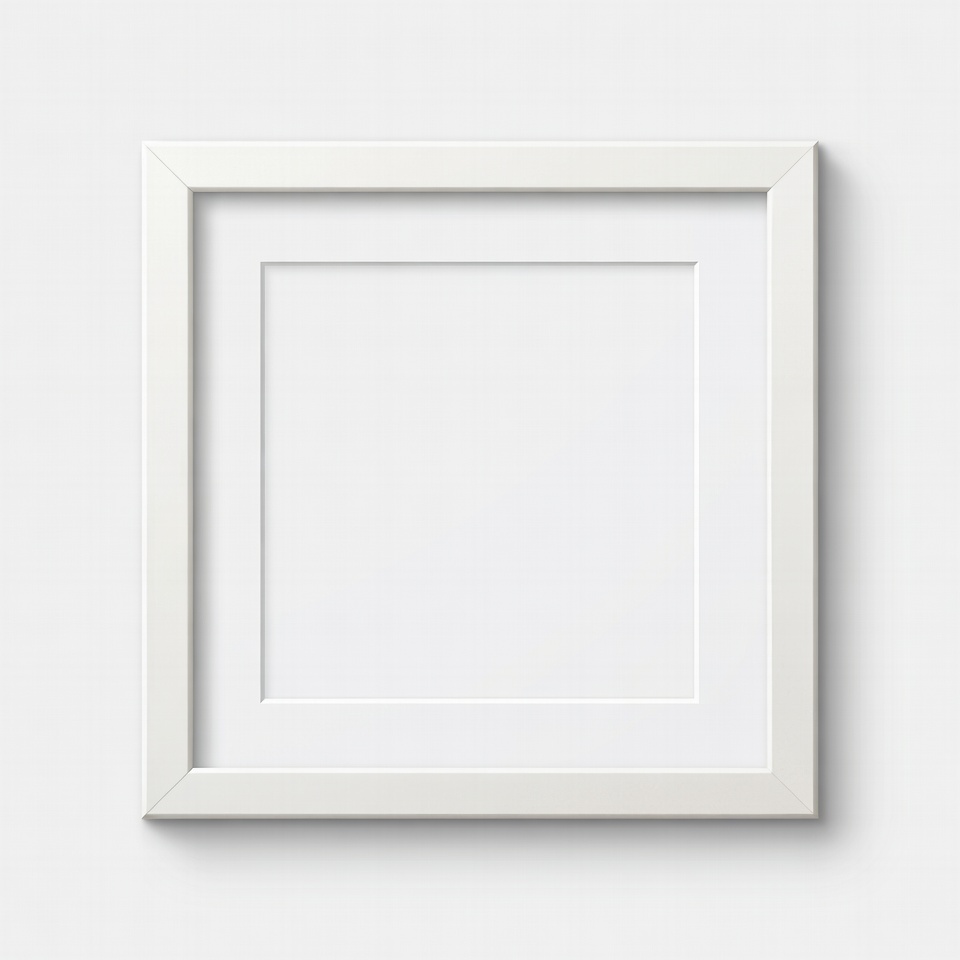Empty White Picture Frame Empty White Picture Frame