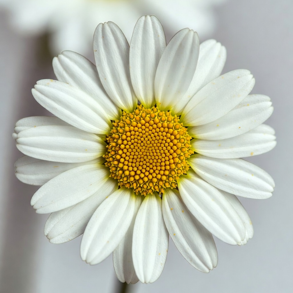 White Daisy Flower Closeup White Daisy Flower Closeup