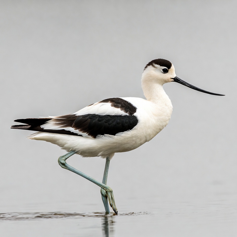 Black-necked Stilt standing in water Black-necked Stilt standing in water