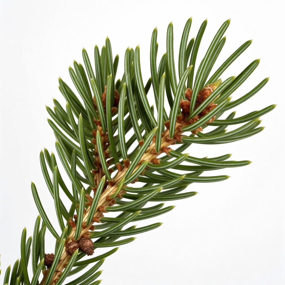 Norway Spruce Branch with Cones Norway Spruce Branch with Cones