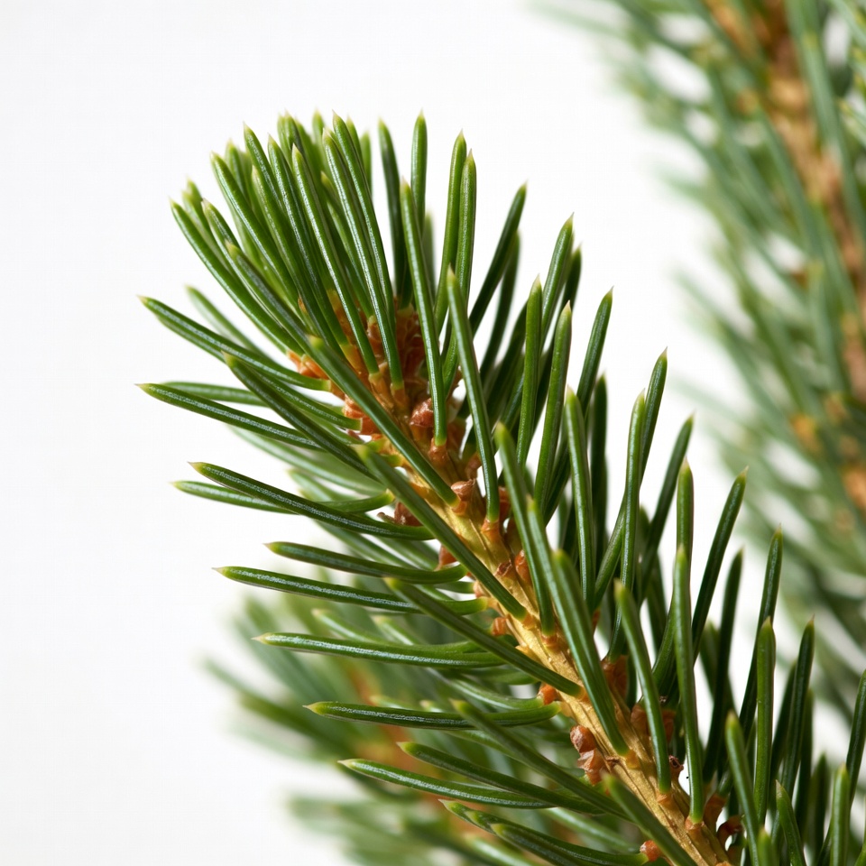 Close-up of green pine needles Close-up of green pine needles