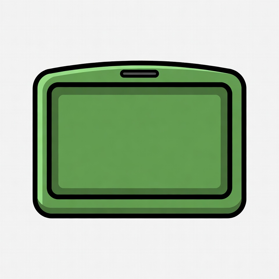 Green Rectangular Clipart Icon Green Rectangular Clipart Icon