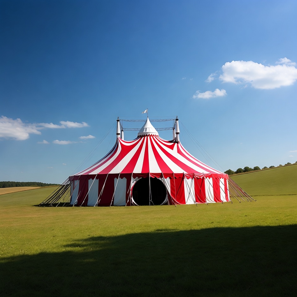 Red White Striped Circus Tent Red White Striped Circus Tent