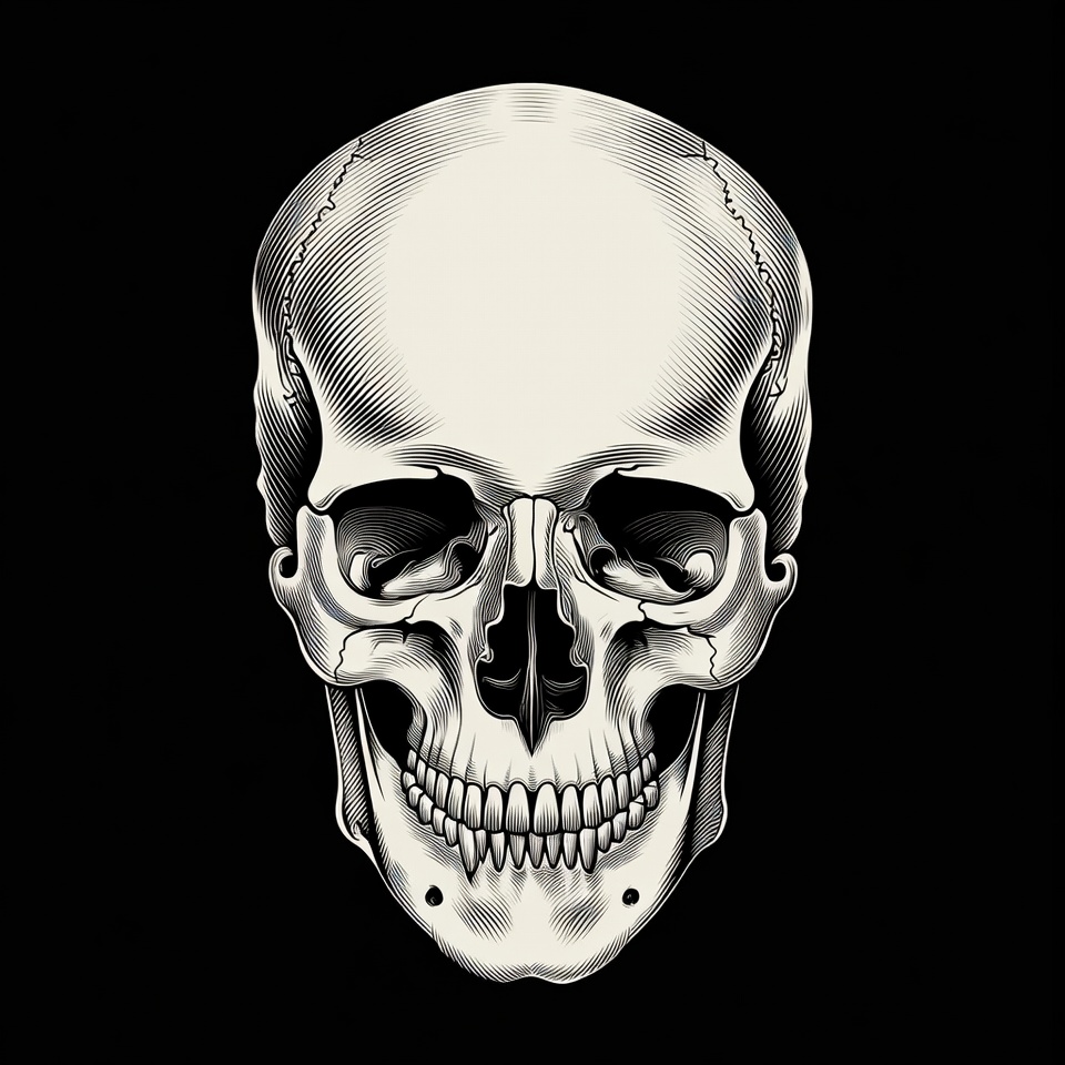 Human Skull Illustration Human Skull Illustration