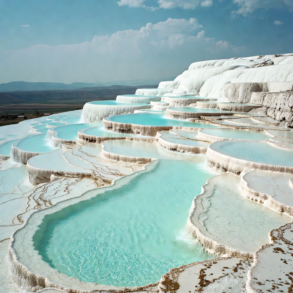 Pamukkale Travertine Terraces Turkey Pamukkale Travertine Terraces Turkey