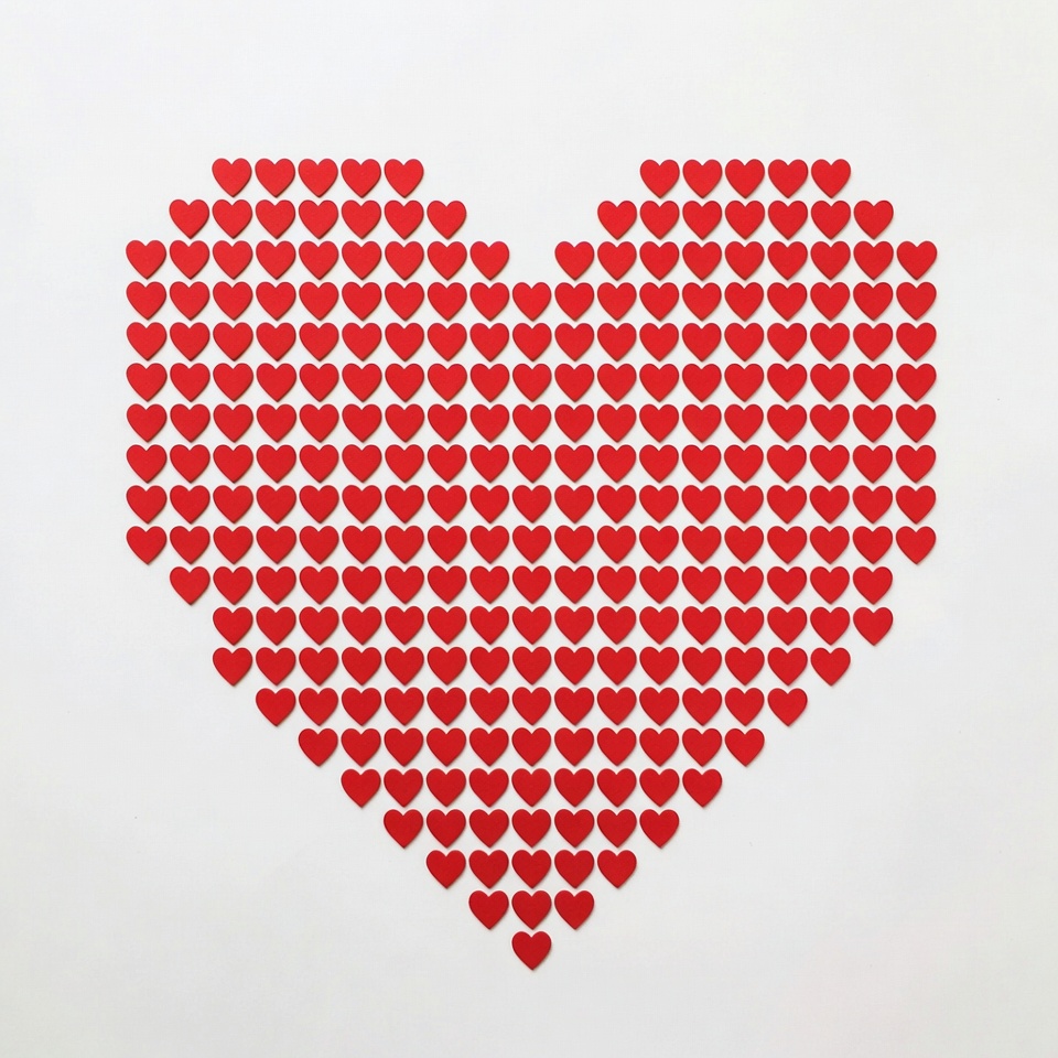 Red Heart Made of Small Hearts Red Heart Made of Small Hearts