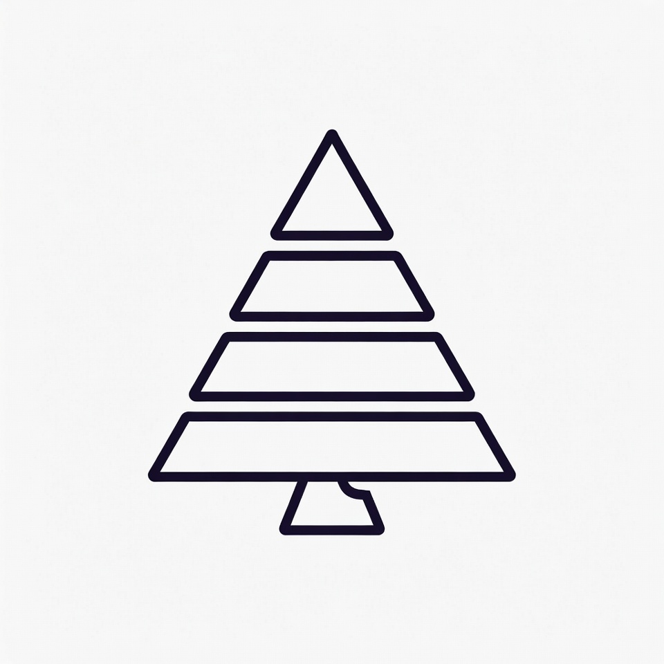 Line Art Christmas Tree Line Art Christmas Tree