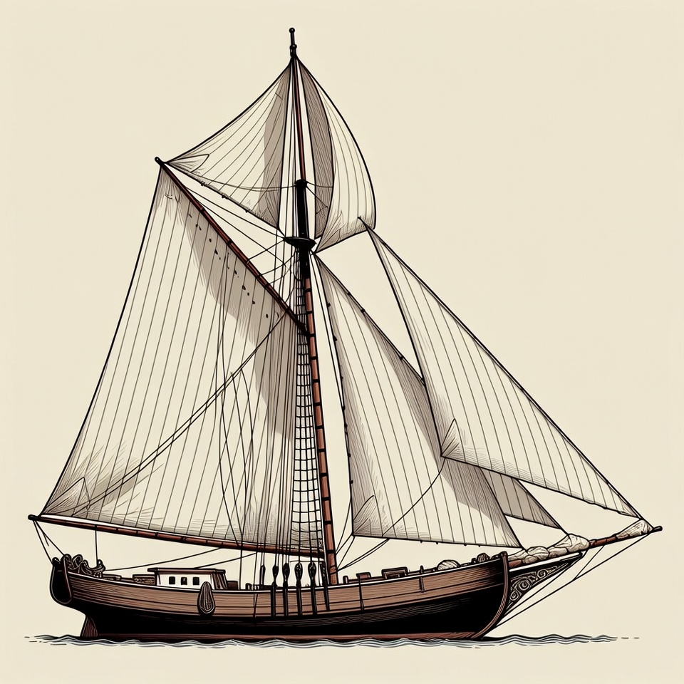 Sailing Ship Illustration Sailing Ship Illustration