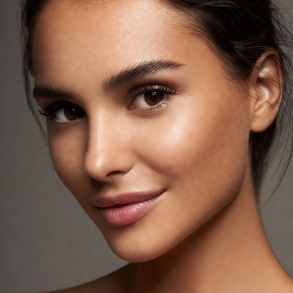 Beautiful woman smiling close-up Beautiful woman smiling close-up