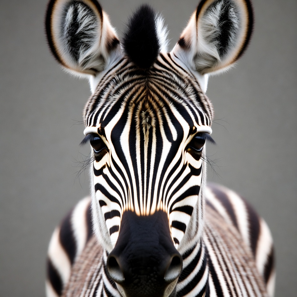 Close-up baby zebra face Close-up baby zebra face