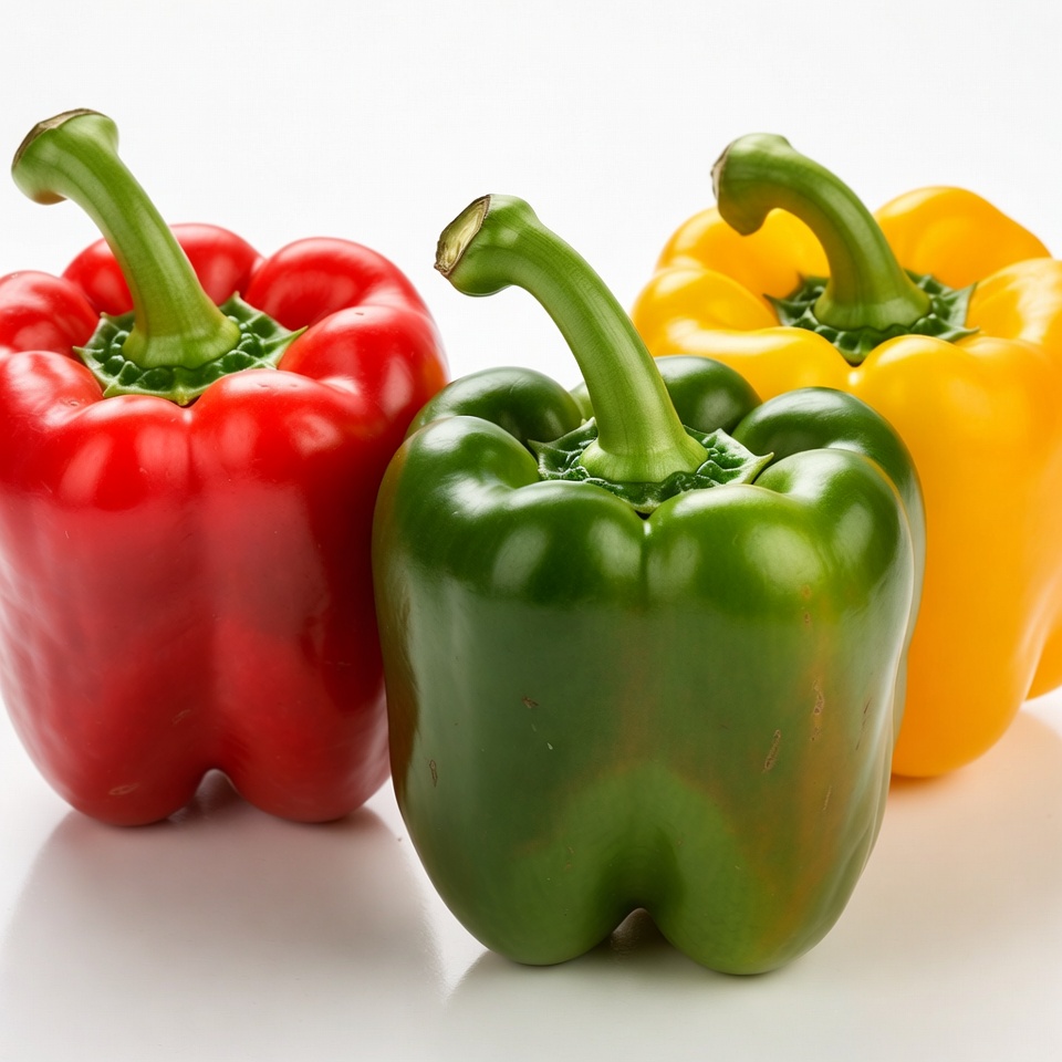 Red Green Yellow Bell Peppers Red Green Yellow Bell Peppers