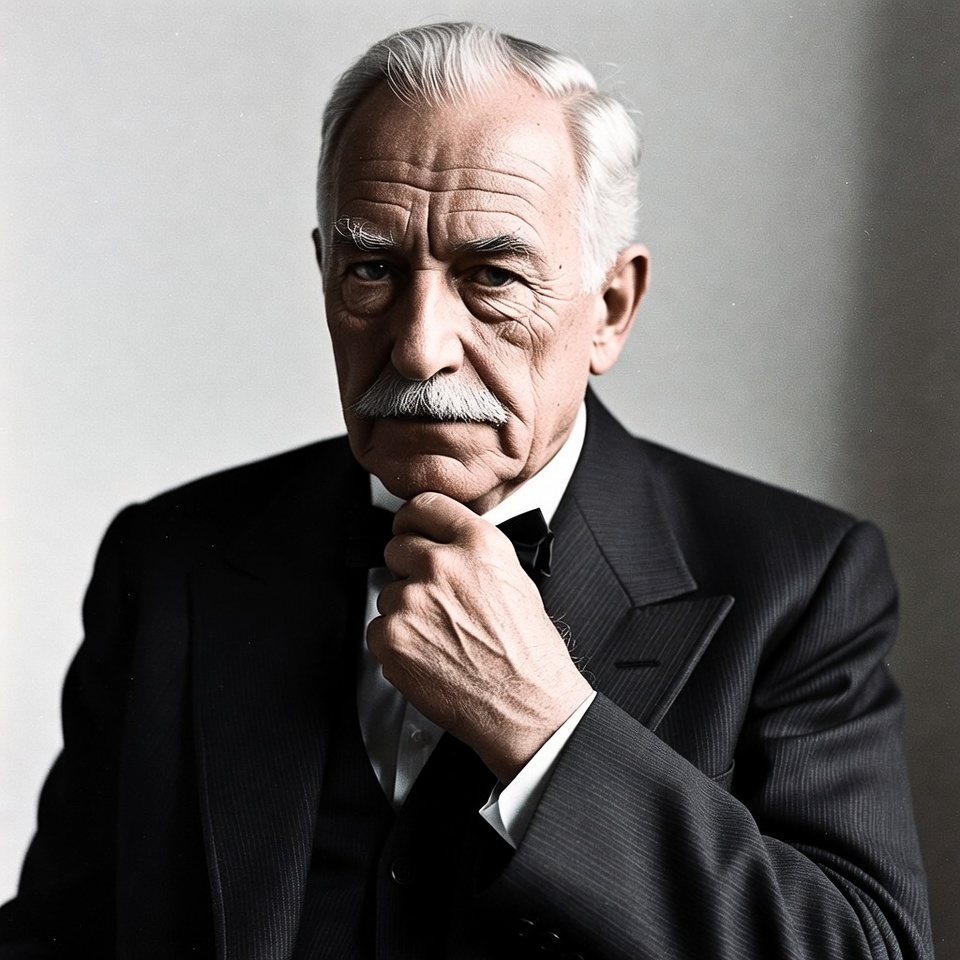 Elderly man in tuxedo touching bowtie Elderly man in tuxedo touching bowtie