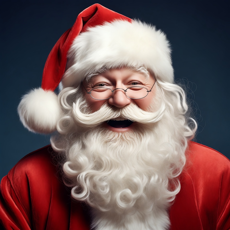 Smiling Santa Claus with white beard Smiling Santa Claus with white beard