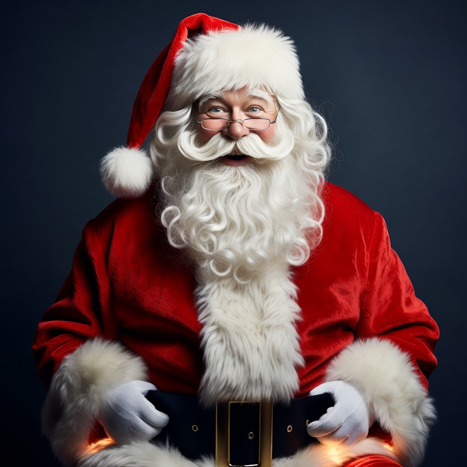 Smiling Santa Claus in red suit Smiling Santa Claus in red suit