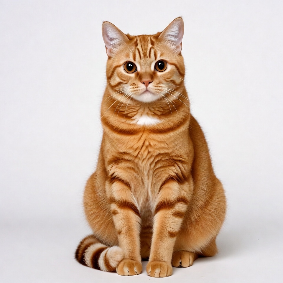 Orange tabby cat sitting Orange tabby cat sitting