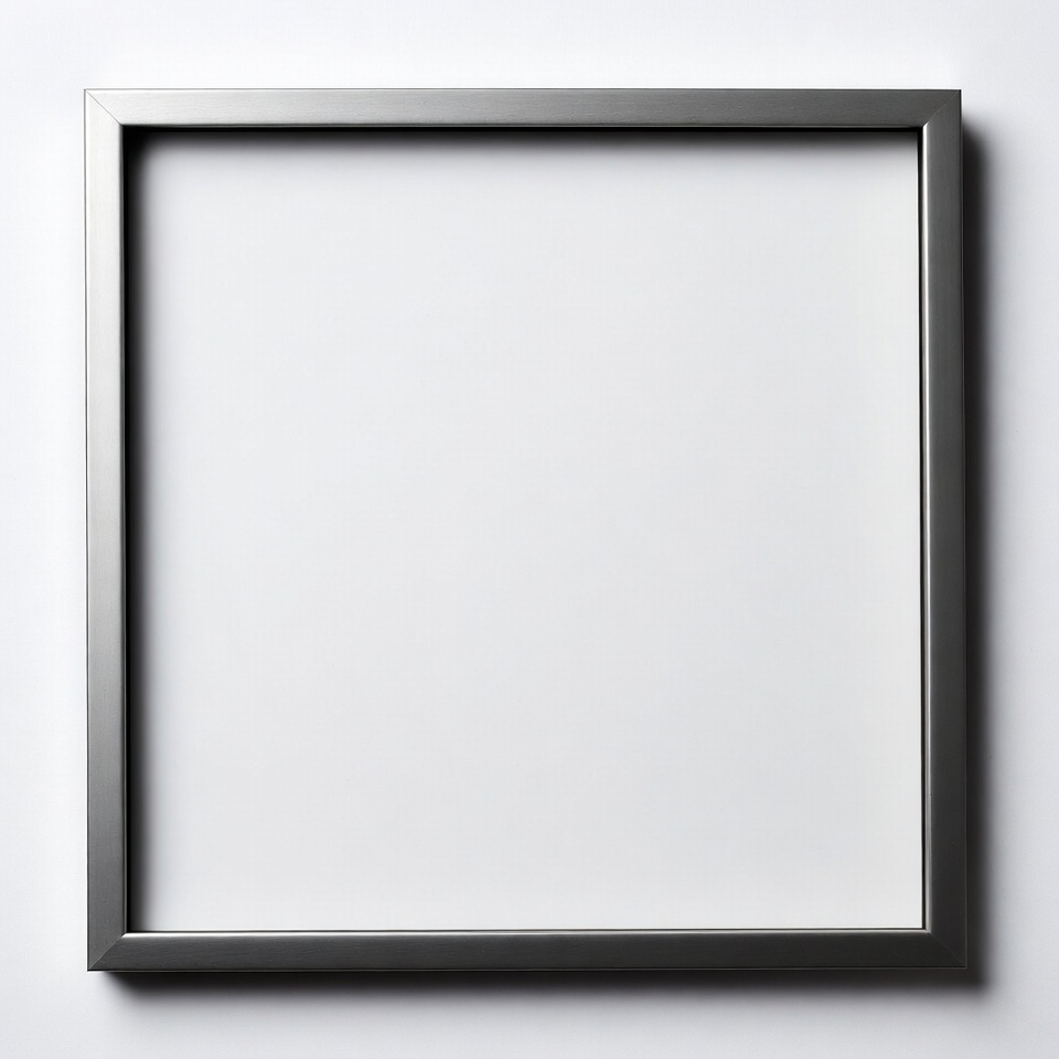 Empty Black Frame on White Empty Black Frame on White