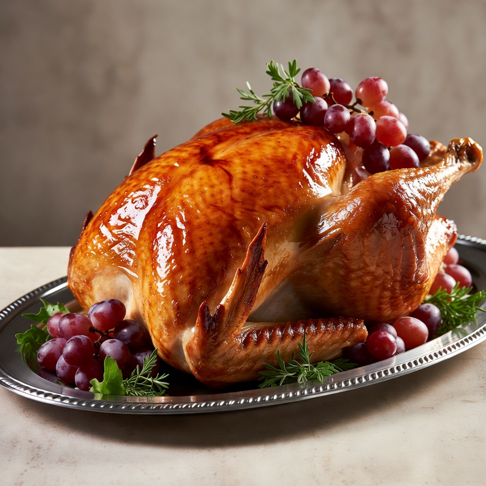 Roast Turkey with Grapes and Herbs Roast Turkey with Grapes and Herbs