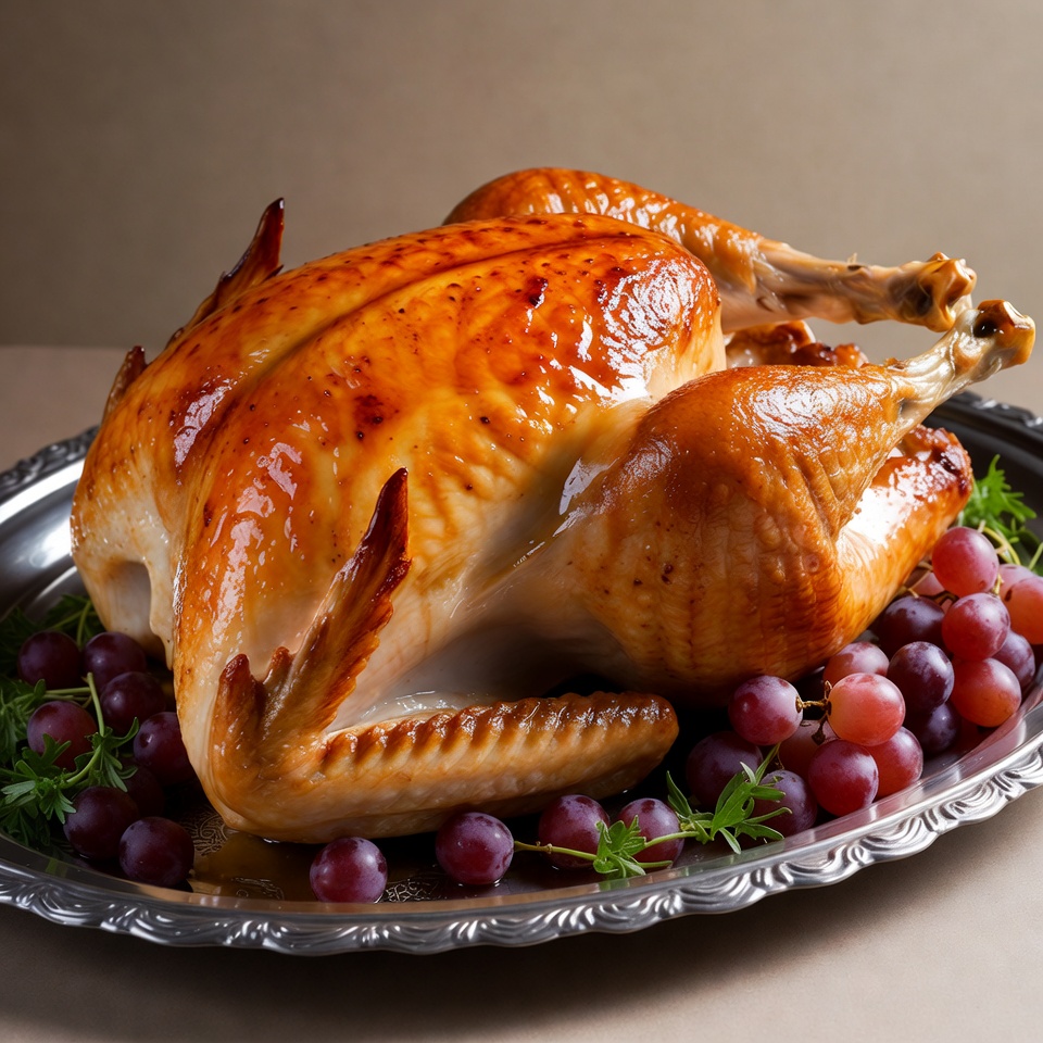 Roasted Turkey with Grapes Roasted Turkey with Grapes