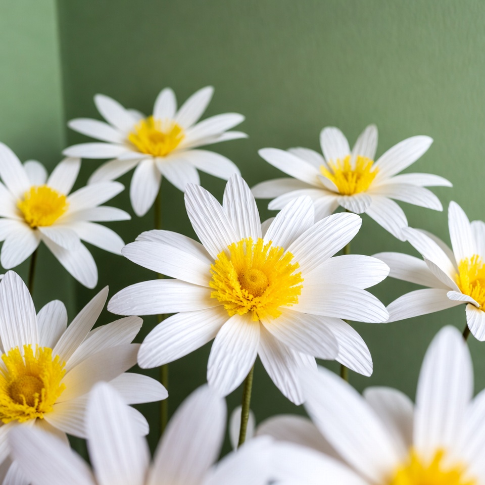 White Daisies with Yellow Centers White Daisies with Yellow Centers