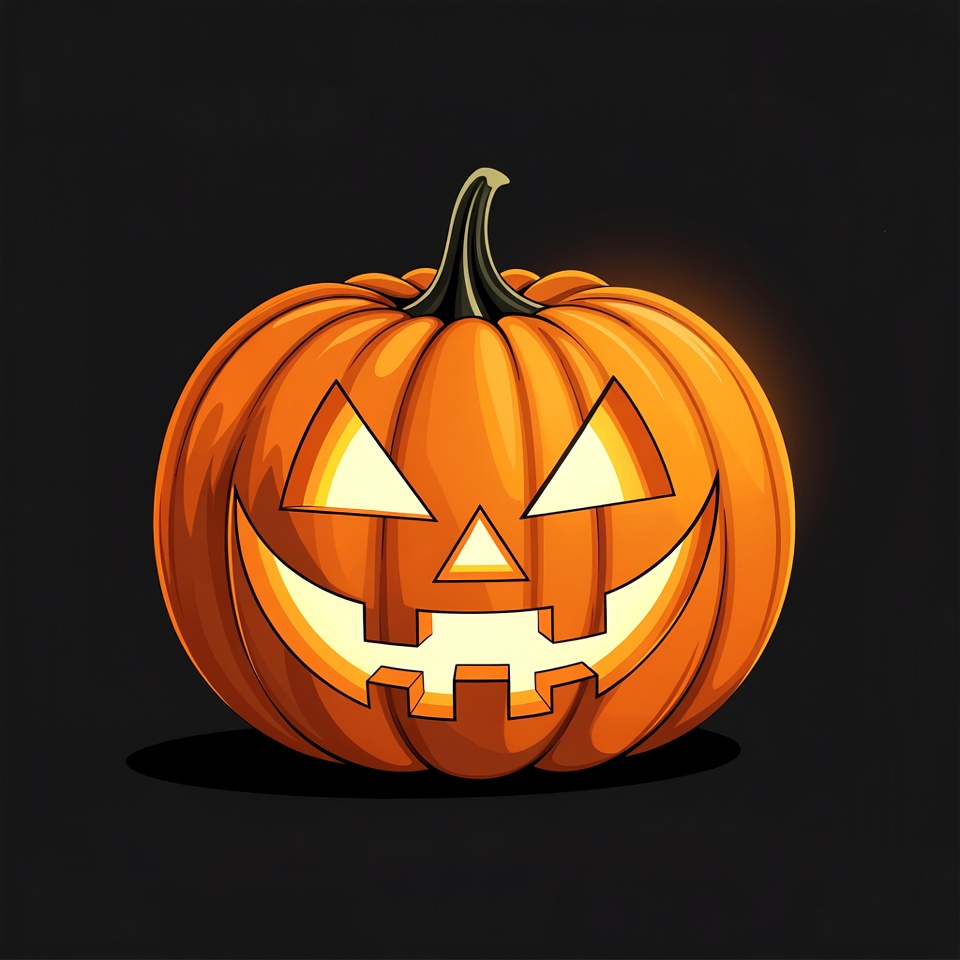 Carved Jack-o-Lantern Pumpkin Carved Jack-o-Lantern Pumpkin