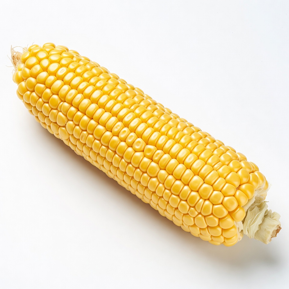 Fresh corn cob on white background Fresh corn cob on white background