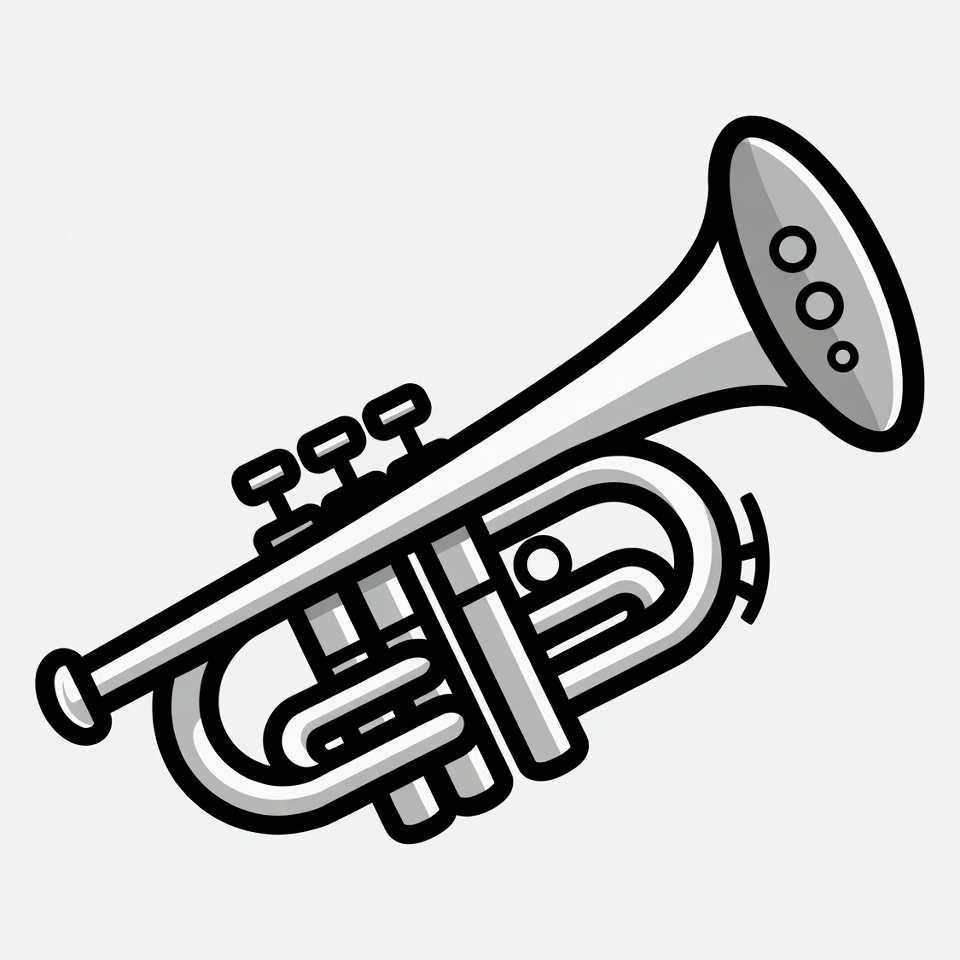 Trumpet illustration Trumpet illustration