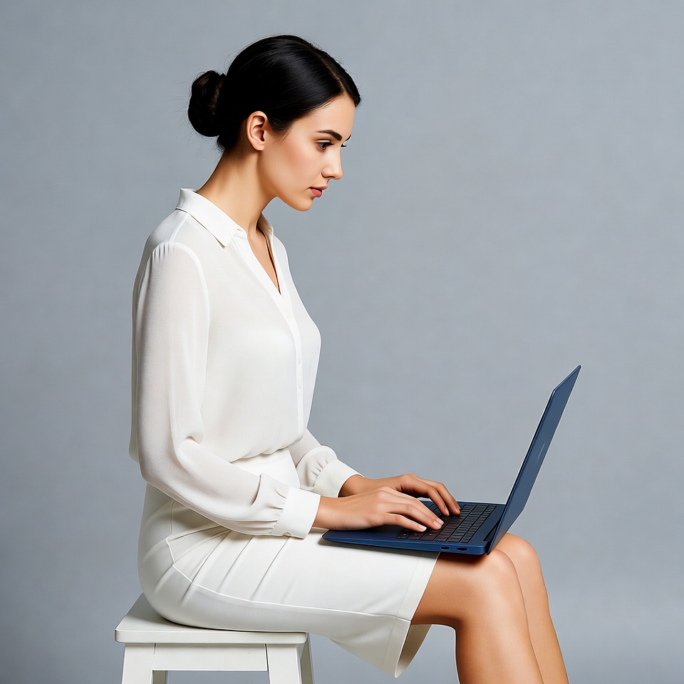 Woman working on laptop Woman working on laptop