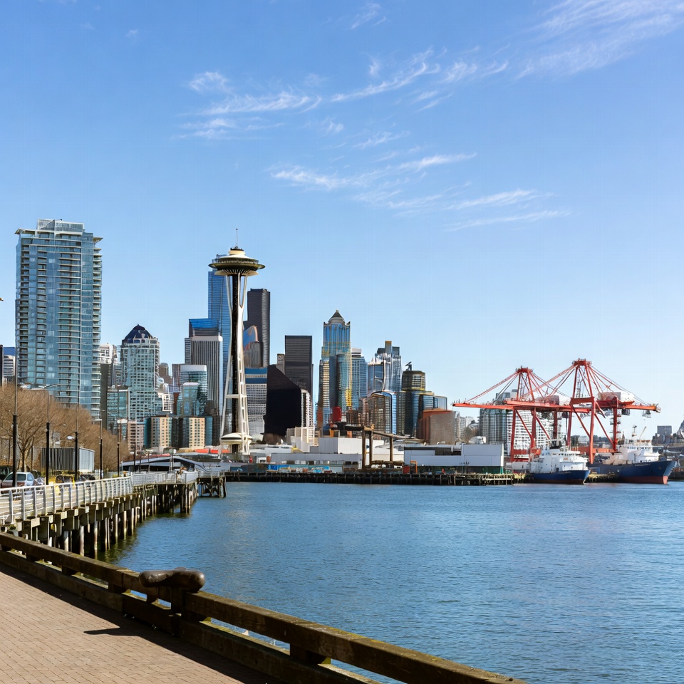 Seattle Skyline with Space Needle Seattle Skyline with Space Needle