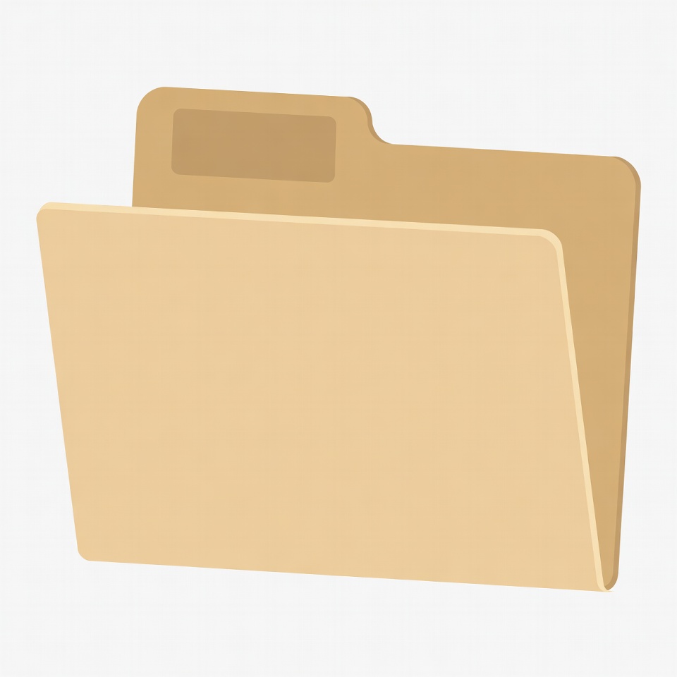 Open beige file folder icon Open beige file folder icon