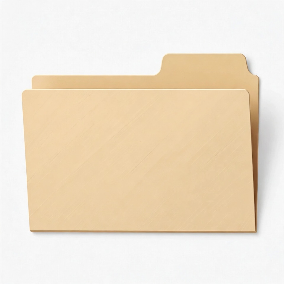 Open beige folder isolated Open beige folder isolated