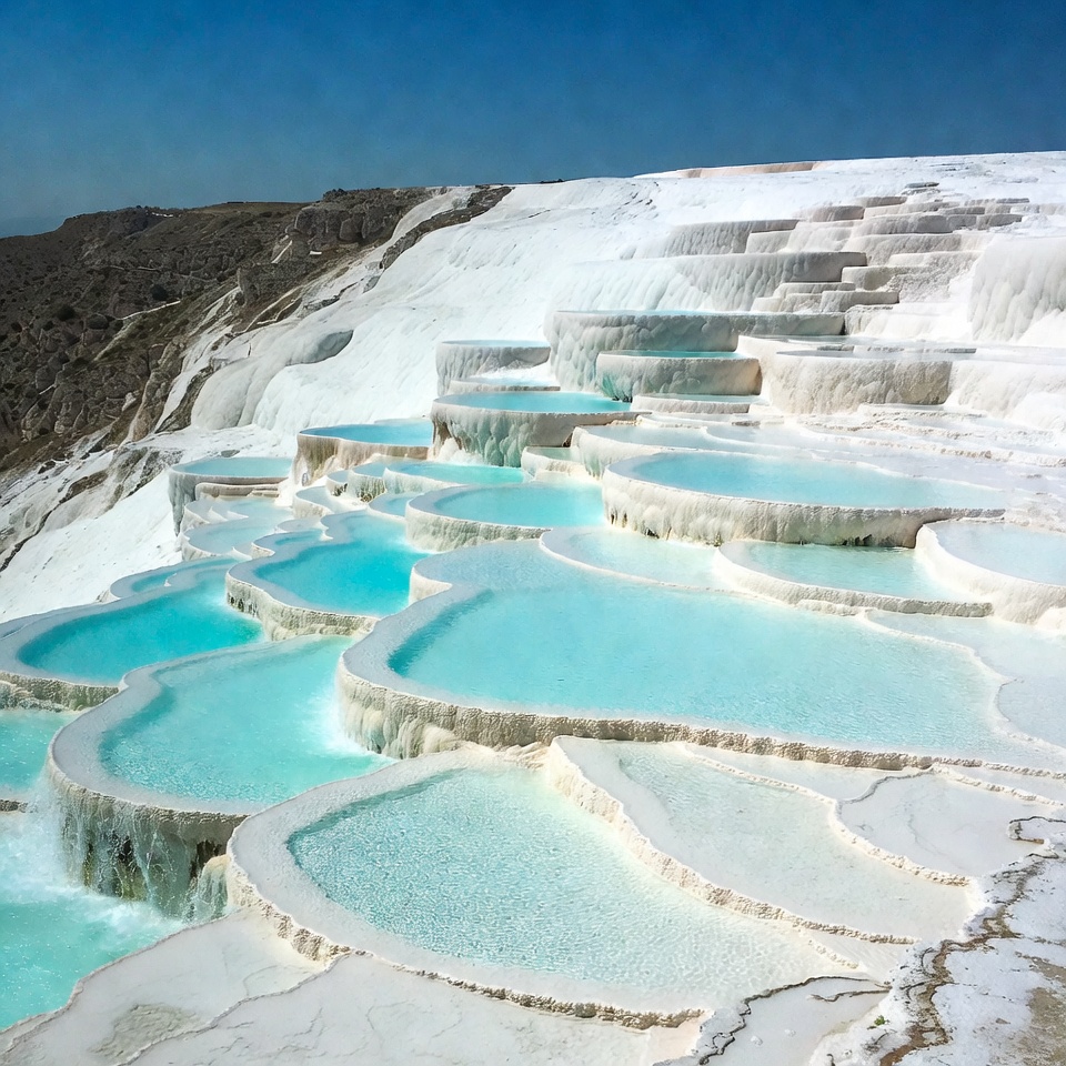 Pamukkale Travertine Terraces Turkey Pamukkale Travertine Terraces Turkey