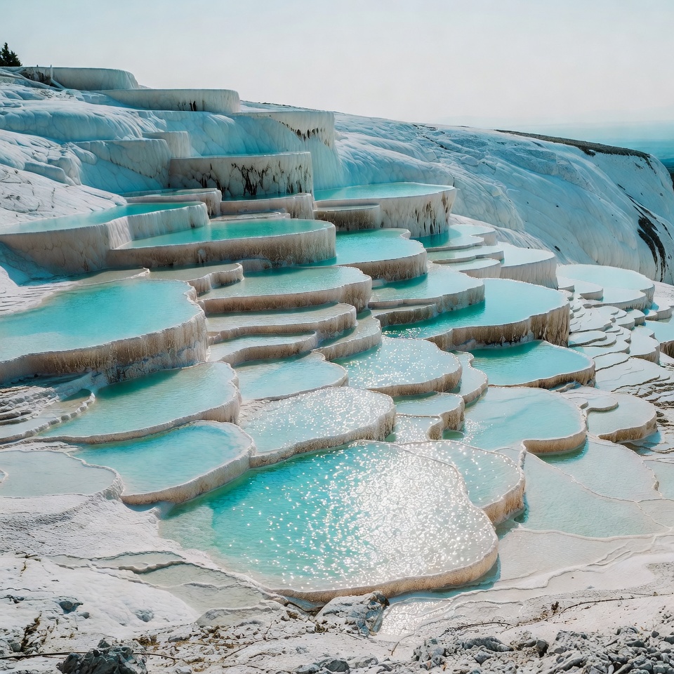 Pamukkale Travertine Terraces Turkey Pamukkale Travertine Terraces Turkey