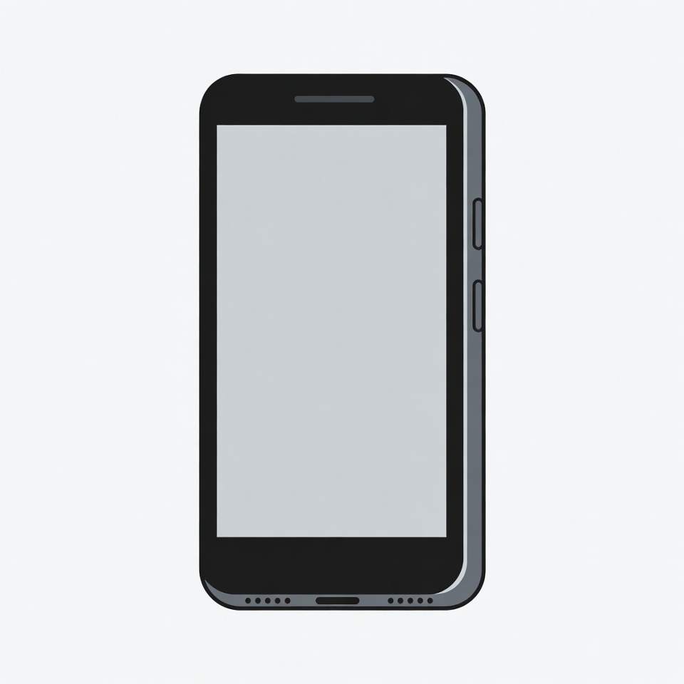 Black Smartphone Illustration Black Smartphone Illustration