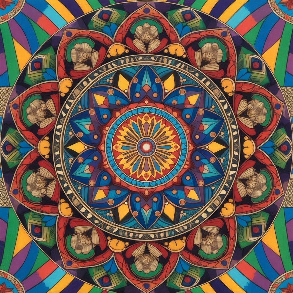 Colorful Mandala Design Colorful Mandala Design