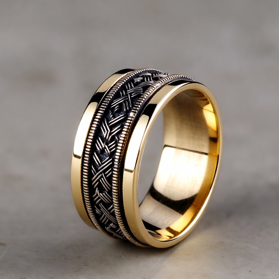 Gold braided wedding ring Gold braided wedding ring