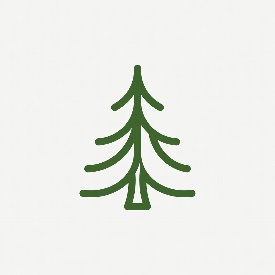 Green Pine Tree Icon Green Pine Tree Icon