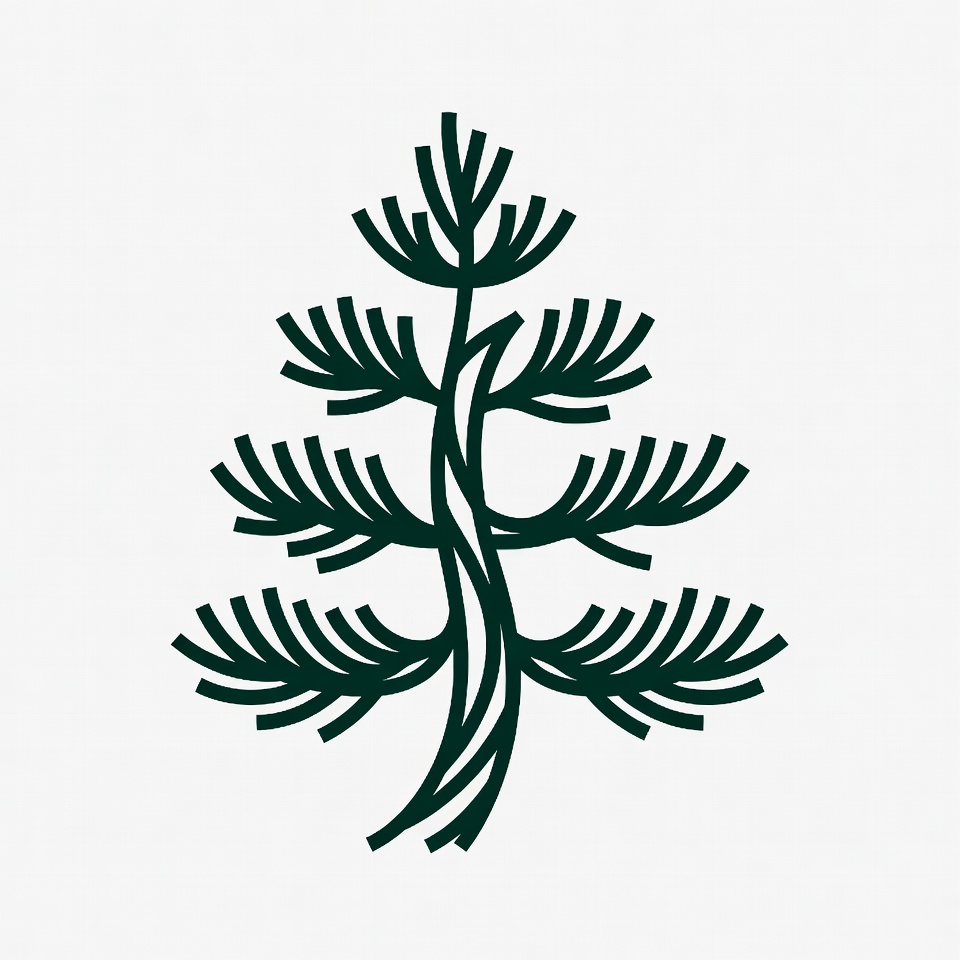 Minimalist Pine Tree Illustration Minimalist Pine Tree Illustration