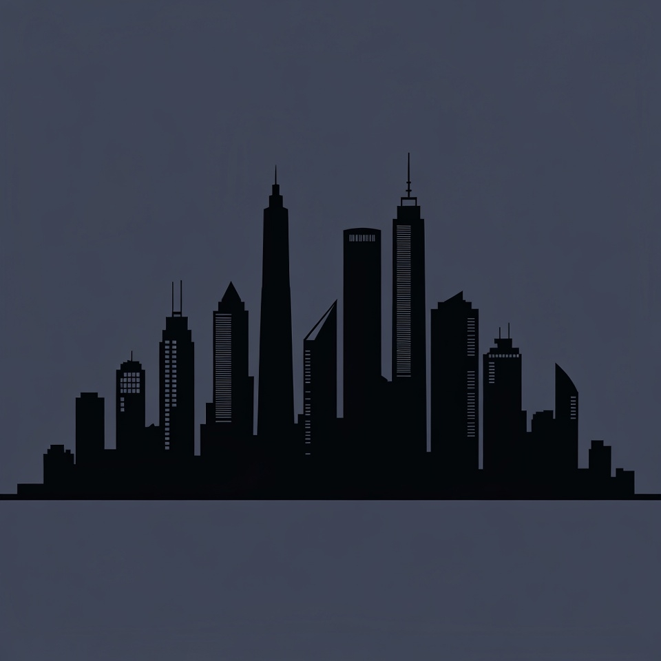 City Skyline Silhouette City Skyline Silhouette