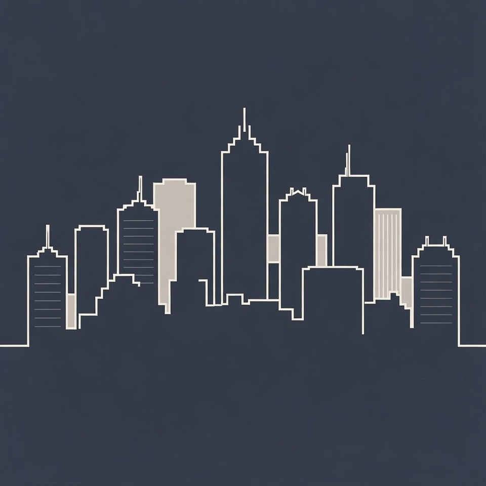 Silhouette City Skyline Illustration Silhouette City Skyline Illustration