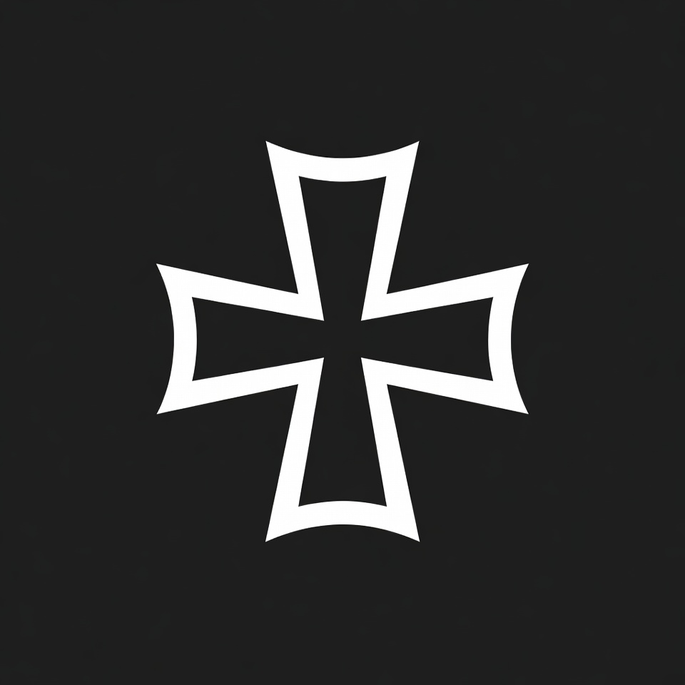 White Iron Cross Symbol White Iron Cross Symbol