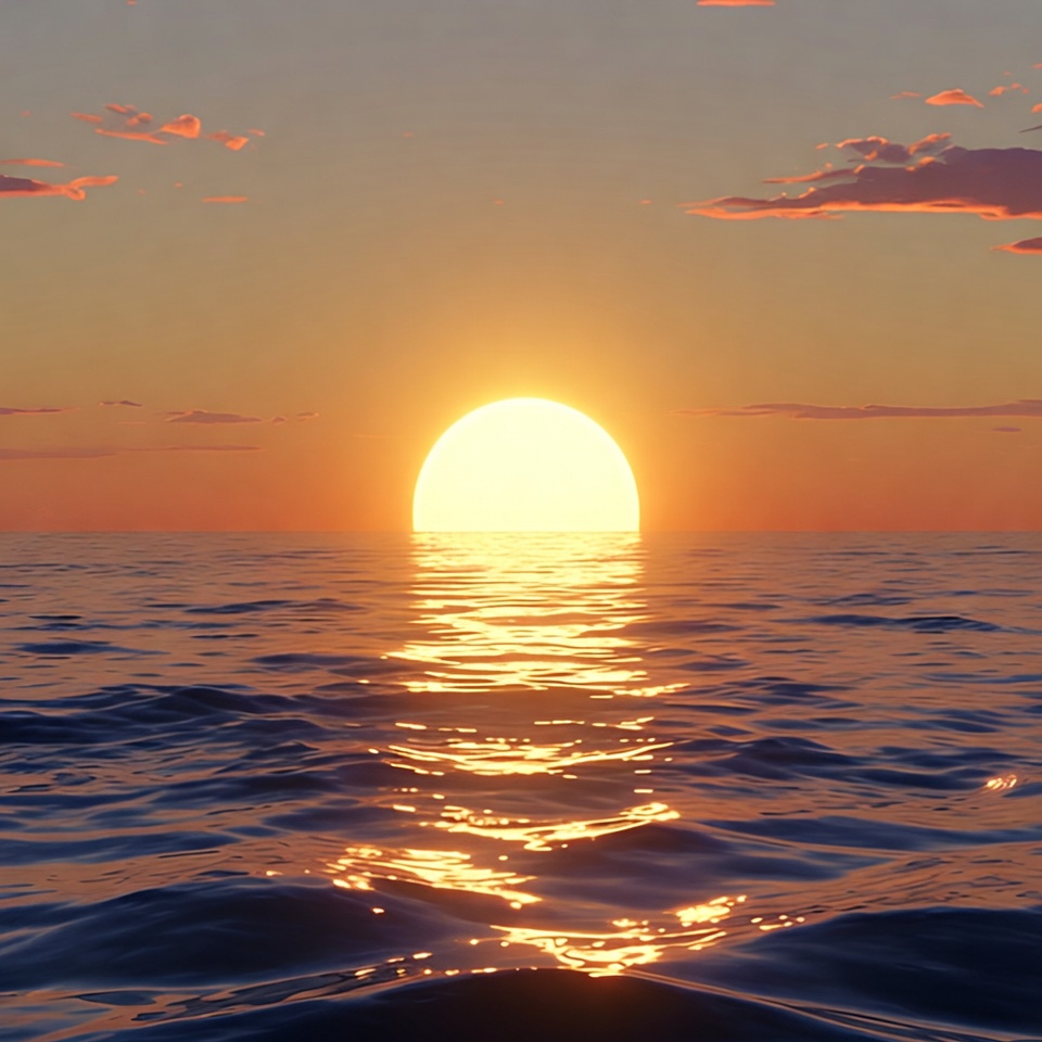 Sunset over ocean Sunset over ocean