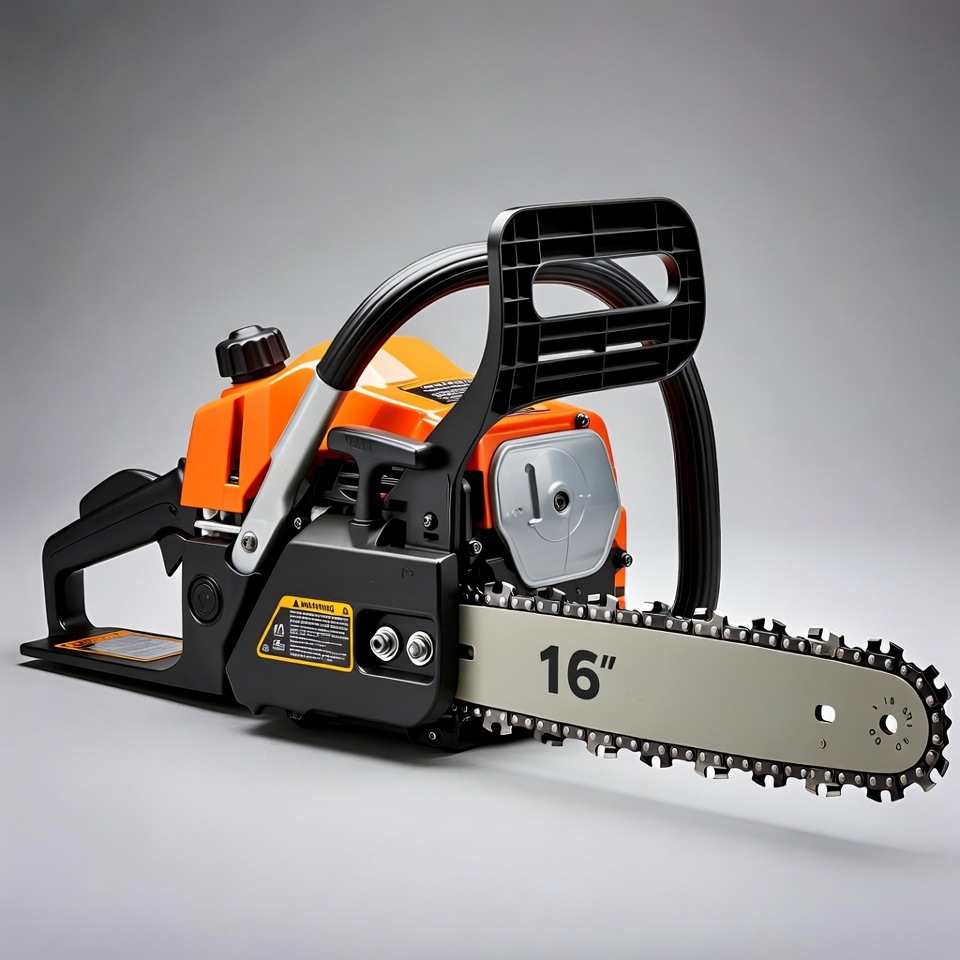 Orange 16-Inch Chainsaw Orange 16-Inch Chainsaw