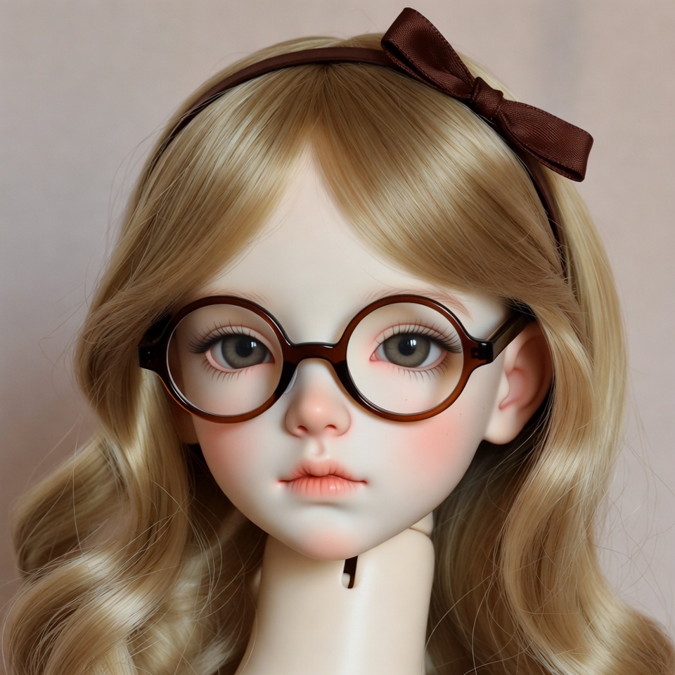 Blonde Ball-Jointed Doll with Glasses Blonde Ball-Jointed Doll with Glasses