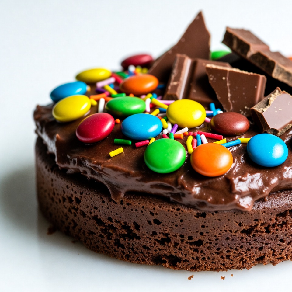 Chocolate Cake with M&Ms Chocolate Cake with M&Ms