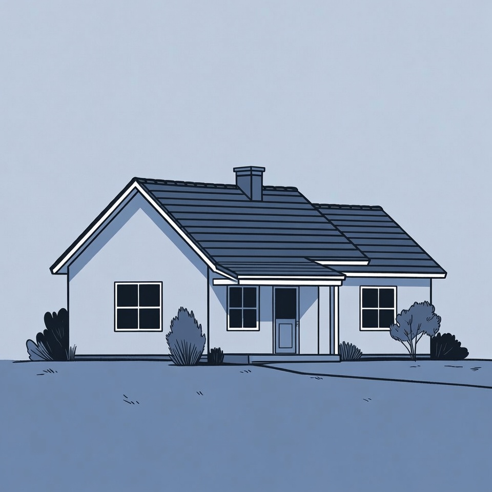 Simple White House Illustration Simple White House Illustration