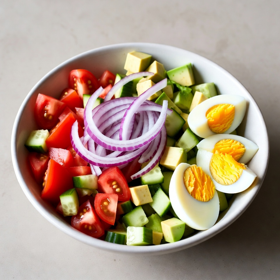 Fresh Tomato Cucumber Avocado Egg Salad Fresh Tomato Cucumber Avocado Egg Salad