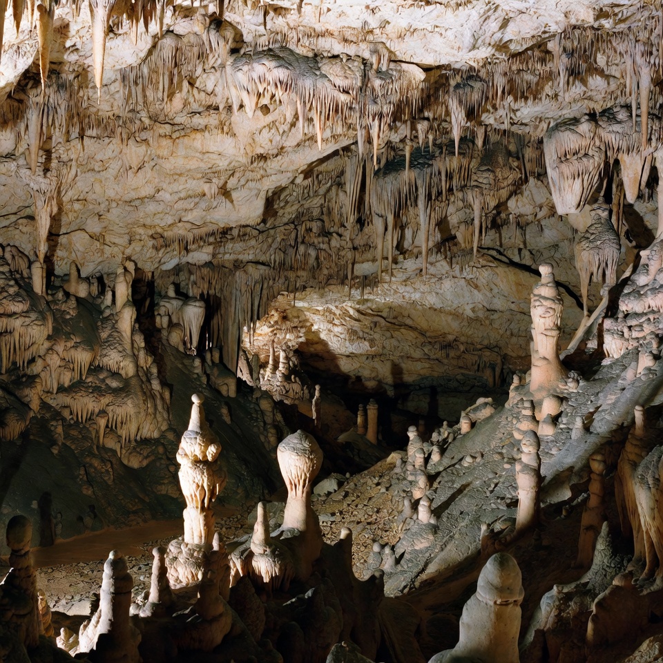 Stalactites and Stalagmites in Cave Stalactites and Stalagmites in Cave