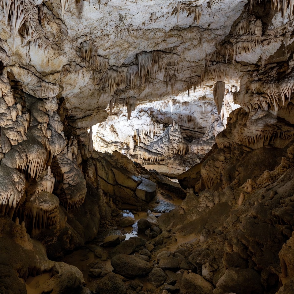 Stalactites in Limestone Cave Stalactites in Limestone Cave