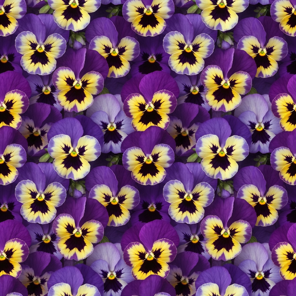 Purple Pansy Flowers Background Purple Pansy Flowers Background